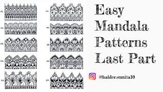 100 Easy Mandala Patterns For Beginners  Last Part [upl. by Eustasius774]