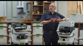 Festool CTM 26 and CTM 36 Dust Extractors [upl. by Olenolin]