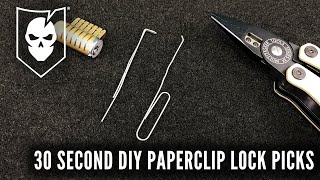 30 Second DIY Paperclip Lock Picks [upl. by Ettennan]