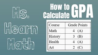 Statistics Chapter Calculate Grade Point Average GPA [upl. by Augusto]