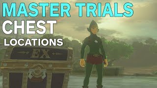 Zelda Breath of the Wild  All Master Trials DLC Armor Chest Locations [upl. by Pogue476]