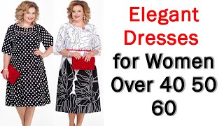 Gorgeous Dresses For Women Over 50 and 60 [upl. by Ybok]