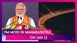 PM Narendra Modi To Inaugurate India’s Longest Sea Bridge In Mumbai On January 12 [upl. by Gemperle]