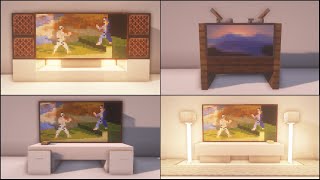 Minecraft 6 TV Designs Tutorial [upl. by Trinity]