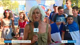 Coupe du monde  la fan zone de Libourne est prête à vibrer [upl. by Tuddor]