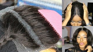 DIY How To Make Your Own Lace Closure Start To Finish Fast And Easy  How To Make A Wig [upl. by Killam]