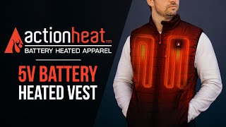 ActionHeat Battery Heated Vest  ActionHeat Heated Clothing [upl. by Madge]