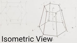 Isometric Frustum Of a Hexagonal Pyramid [upl. by Beutner]