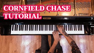 Cornfield Chase Piano FULL TUTORIAL [upl. by Aidnyl]