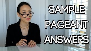 10 Essential Pageant Questions And Sample Answers [upl. by Nyer]