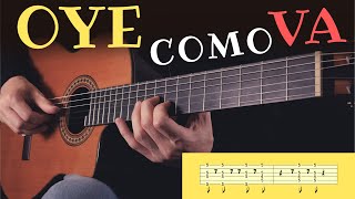 OYE COMO VA but fingerstyle  tab [upl. by Malinde583]