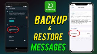 How to Backup and Restore Whatsapp Messages Android and iOS [upl. by Ahsiekrats]