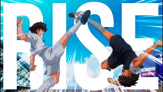 Tsubasa VS Hyuga  Captain Tsubasa「ＡＭＶ」Rise [upl. by Darell]