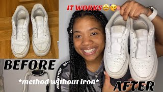 HOW TO UNCREASE AIR FORCE 1S WITHOUT AN IRON [upl. by Akimahs]