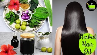 Homemade Herbal Hair Oil  How To Stop Hair Fall Naturally At Home  Hair Oil For Long amp Strong Hair [upl. by Havens]