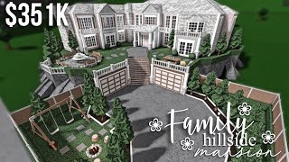 Family Hillside Mansion  Roblox Bloxburg  GamingwithV [upl. by Jens133]