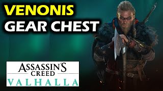 Venonis Gear Chest Behind Barred Door  GearArmor Chest  Assassins Creed Valhalla [upl. by Soraya]