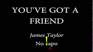 YOUVE GOT A FRIEND  JAMES TAYLOR Easy Chords and Lyrics [upl. by Airrotal]