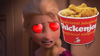 YTP Frozen 2 Craziness  Elsa loves Chickenjoy [upl. by Aeriela]