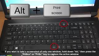 How To Take a Screenshot on Acer laptop [upl. by Aisylla]