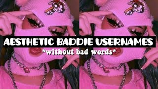 Aesthetic Baddie Usernames without bad words for robloxtiktokinstagramimvudiscord not taken [upl. by Eppie290]