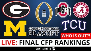 College Football Rankings LIVE  Top 25 Rankings amp Bracket Georgia Michigan TCU Ohio St or Bama [upl. by Bena]