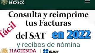 Como consultar y descargar tus facturas recibidas y emitidas del SAT Abril 2023 NÓMINAS [upl. by Atsev]