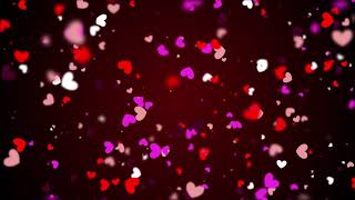 6000 Minutes  Heart Shapes Particles Background Featuring Valentine’s Day 4K Free [upl. by Lrigybab]