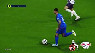 Toulouse vs Lyon Résumé et Buts  ligue 1 202324  PES 21 [upl. by Retsim]