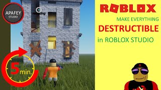 ▶ Make anything DESTRUCTIBLE 💣 in Roblox Studio  5 minutes without scripting 👌 [upl. by Enaek]