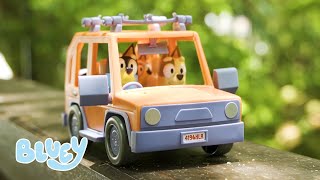 Fun in the Car  Bluey and Bingos Playtime  Toy Stop Motion  Bluey [upl. by Zuzana638]