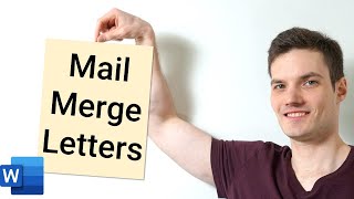 How to Mail Merge Letters  Office 365 [upl. by Lenahtan]