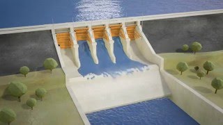 Seqwater explains How gated dams work animation [upl. by Pangaro]