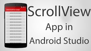 How to Use ScrollView in Android App  Android Studio 222 Tutorial [upl. by Annaynek]