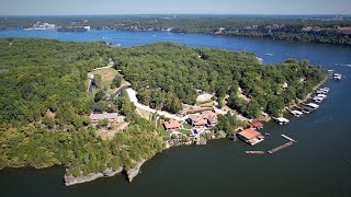 Drone Tour  The Waterfall Estate  Lake of the Ozarks [upl. by Enyala]