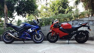 Yamaha R15 V4 vs R15 V3  Detailed Comparison [upl. by Ratna]