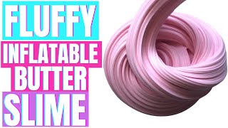 HOW TO MAKE BUTTER SLIME FLUFFY AND INFLATABLE [upl. by Yennor]