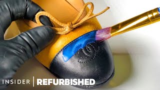 How 750 Chanel Ballet Flats Are Professionally Restored  Refurbished [upl. by Bernt]