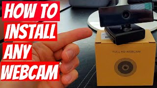 HOW TO INSTALL ANY WEBCAM  QUICK amp EASY [upl. by Gaeta]