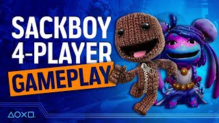 Sackboy A Big Adventure  4 Player Gameplay [upl. by Notecnirp645]