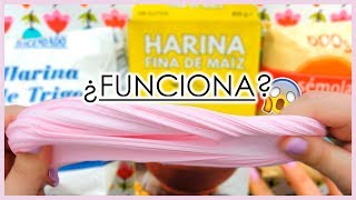 ¿Funcionará Slime casero con HARINA eslain  blandiblu [upl. by Hanny]