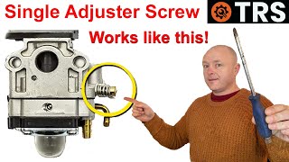 CARBURETOR TUNING Single Adjuster Screw Setting EXPLAINED by Craig Kirkman [upl. by Glennon]