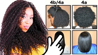 Natural Hair Types EXPLAINED In Detail w PICTURES 4C 4B amp 4A HAIR CHART [upl. by Soll296]