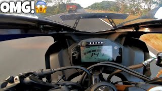 Yamaha R15 V4 Top Speed Top End Test [upl. by Anavas]