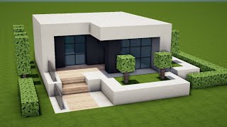 KLEINES MODERNES HAUS in MINECRAFT bauen TUTORIAL HAUS 211 [upl. by Saleme]