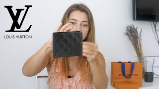 Louis Vuitton Mens quotSlenderquot Wallet VS quotMultiplequot Wallet  Unboxing Review LV  Perfect gift [upl. by Carrelli]