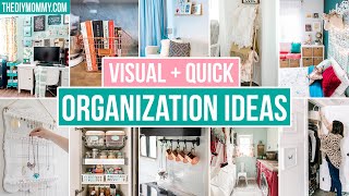 10 Home Organization Ideas that are LIFE CHANGING Hot Mess House organizing  The DIY Mommy [upl. by Ynej91]