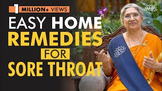 Yogic Home Remedies for Sore Throat  Dr Hansaji Yogendra [upl. by Hanahsuar523]