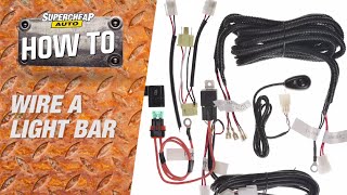 How to  Wire a LED Light Bar  Supercheap Auto [upl. by Einohtna]