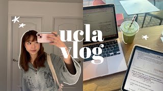 UCLA STUDY VLOG  midterms week productive work cafes student life 🧸 [upl. by Teodorico803]